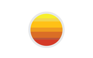 Sun logo simple vector version 54