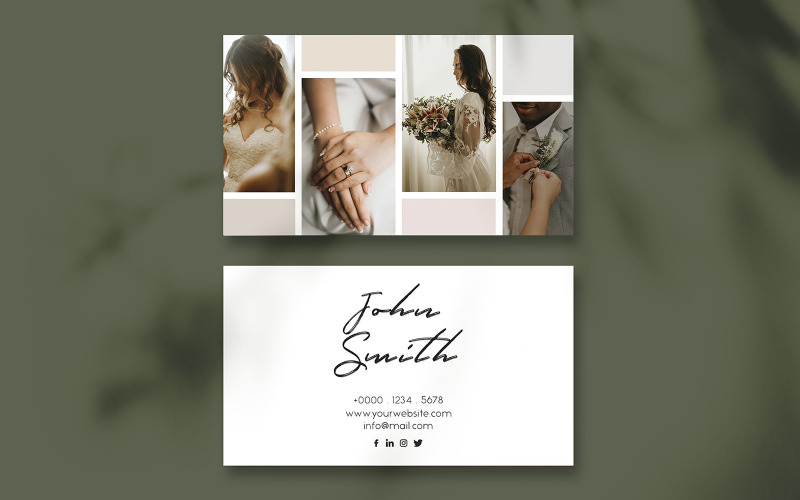 Wedding Photography Business Card Template 02 Corporate Identity