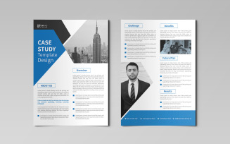 Clean and minimal professional case study design template