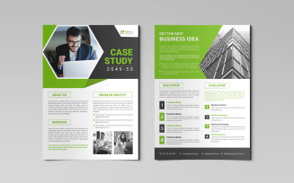 Clean and minimal professional corporate case study design template