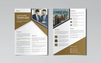 Clean and modern case study template design