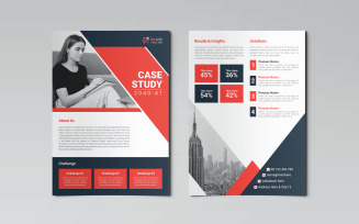 Creative and professional corporate case study design template