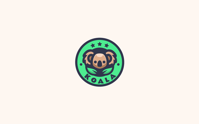 Koala Simple Mascot Logo Design 1 Logo Template