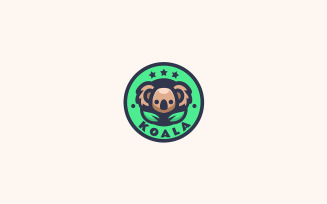 Koala Simple Mascot Logo Design 1