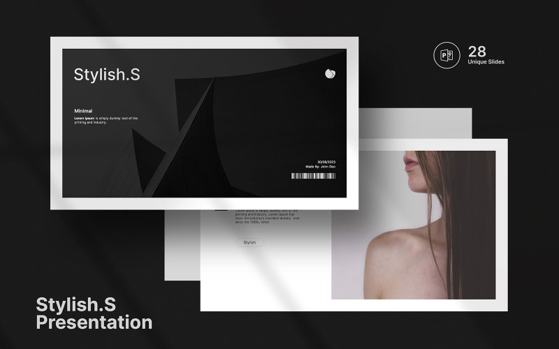 Stylish.S Presentation Template PowerPoint Template