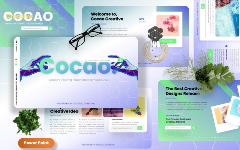 Cocao - Creative Inspiring Powerpoint Templates PowerPoint Template