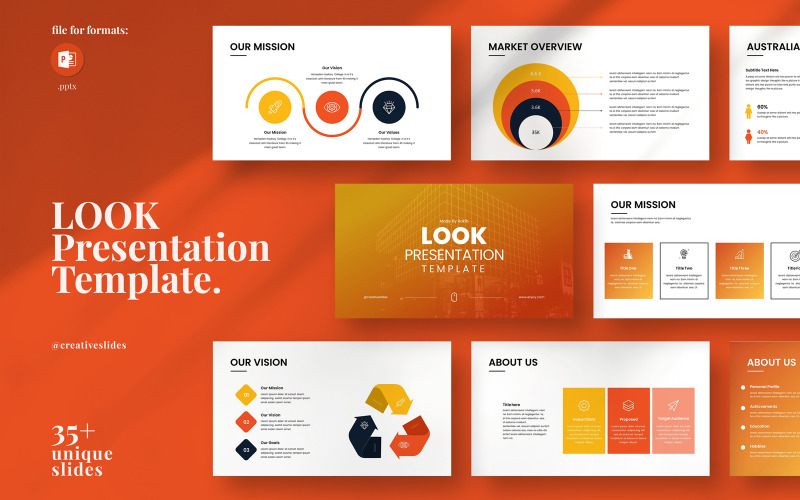 Look PowerPoint Presentation Template PowerPoint Template