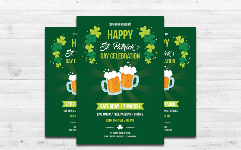 St. Patrick’s Day Flyer. MS Word and Photoshop Corporate Identity