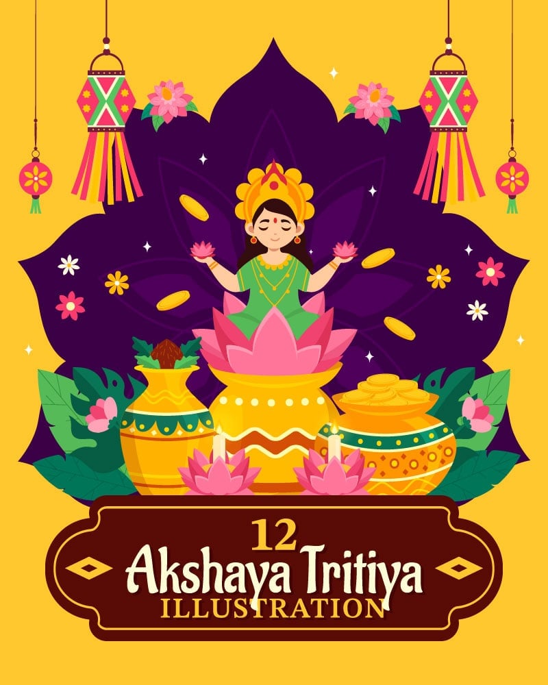 Kit Graphique #383722 Akshaya Tritiya Divers Modles Web - Logo template Preview