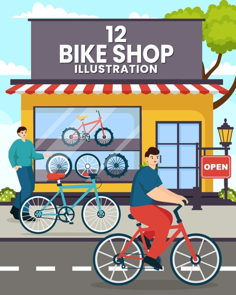 Template #383795 Shop Bicycle Webdesign Template - Logo template Preview