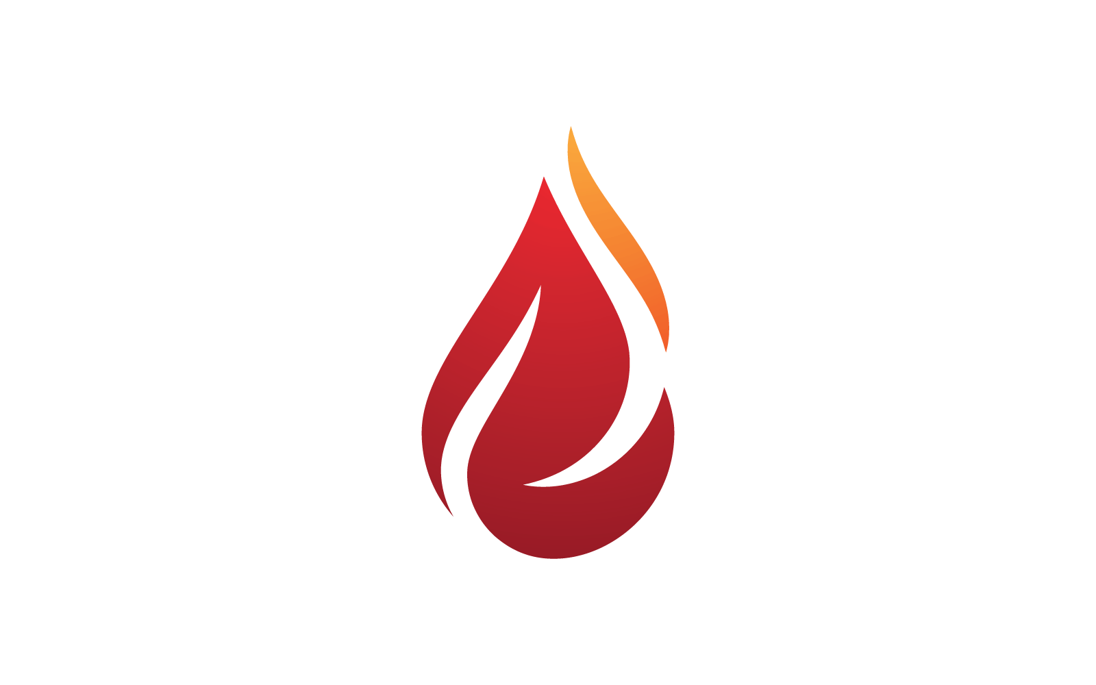 Brandflamma Logotyp vektor, olja, gas och energi logotyp vektor koncept