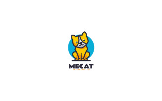 Cat Simple Mascot Logo Style 2