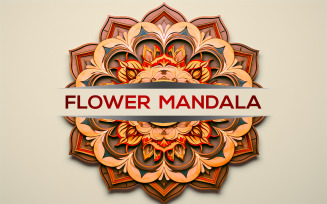 Colorful mandala design | sign mandala mockup | mandala mockup design