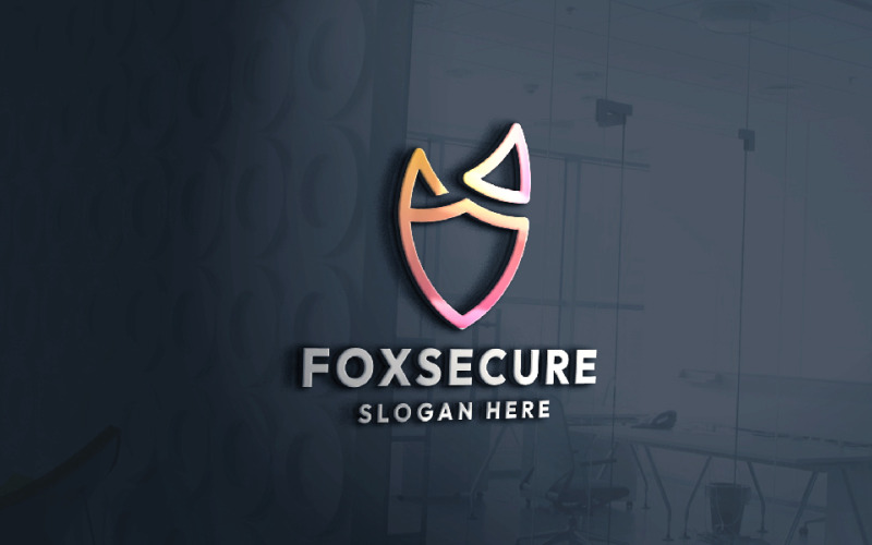 Fox Secure Shield Logo Temp Logo Template