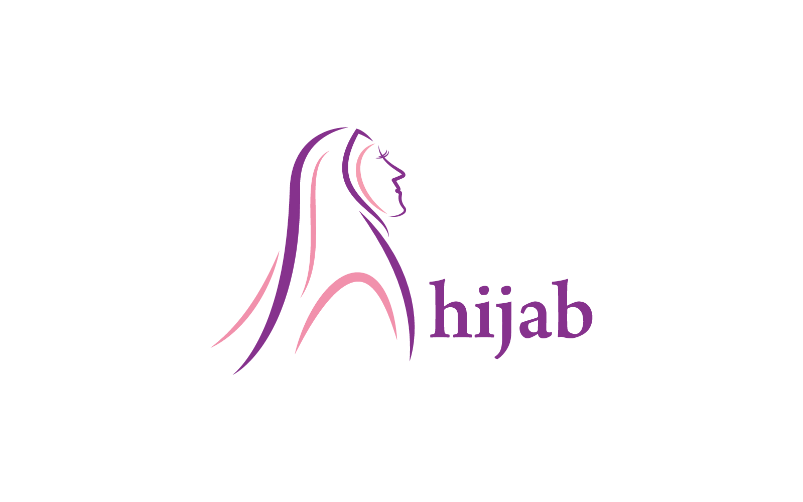 Hijab winkel logo vector sjabloon