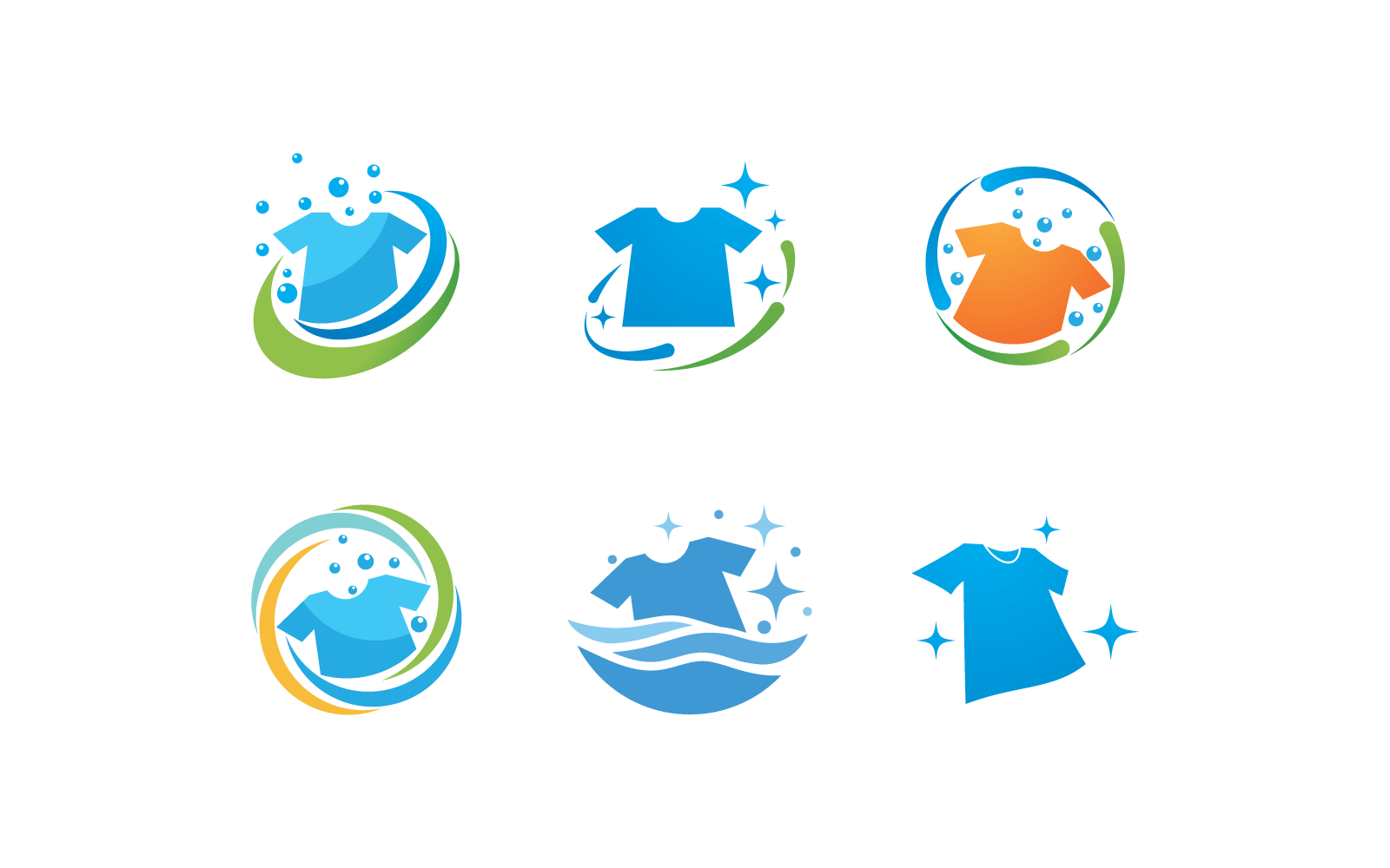 Laundry logo vector design template