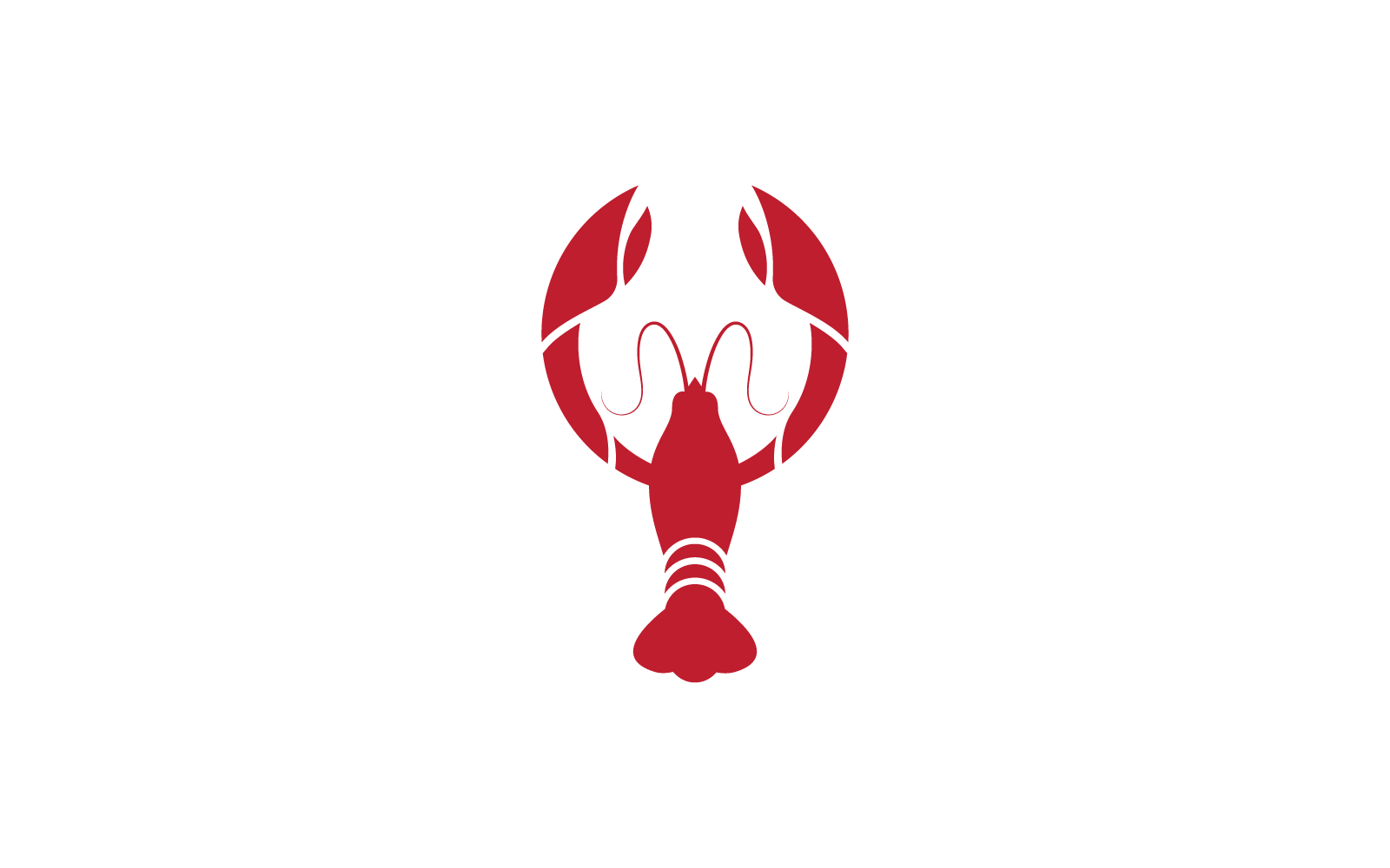Lobster logo ilustrace vektorové šablony