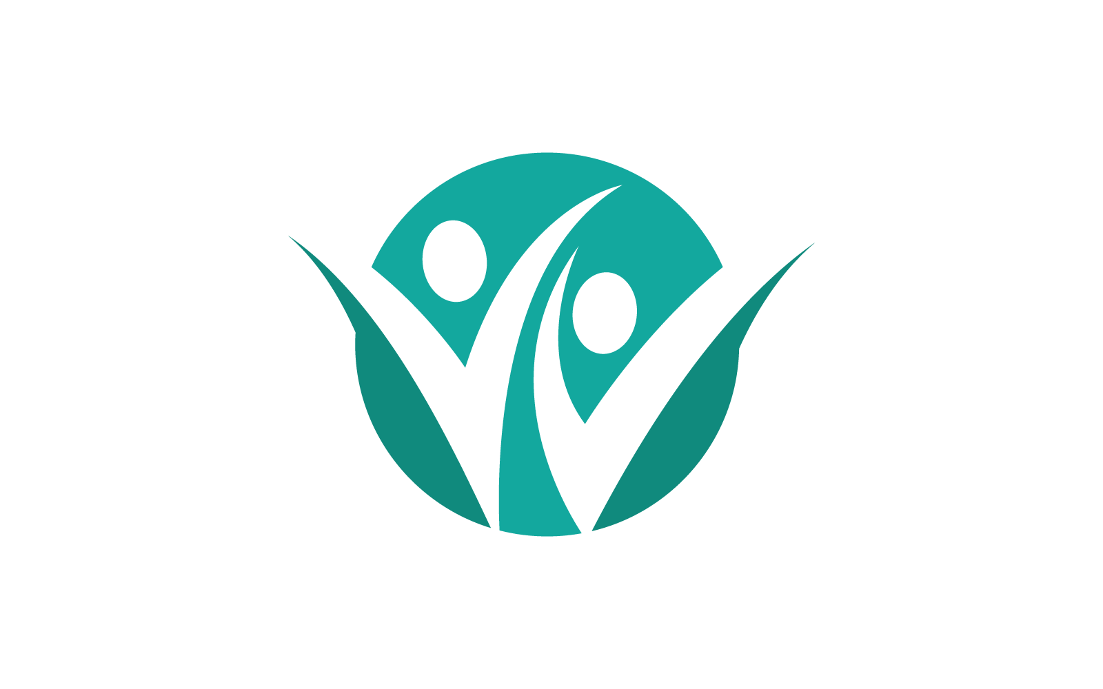 Modello vettoriale icona logo comunitario, di rete e sociale