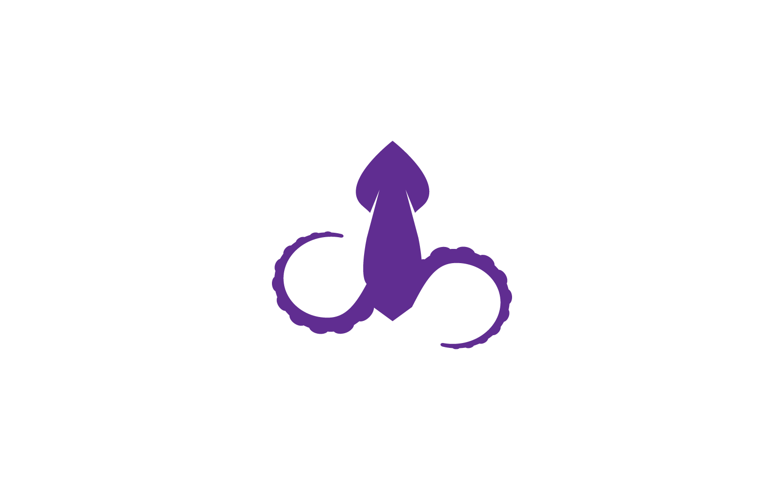 Squid fish illustration design vector template Logo Template