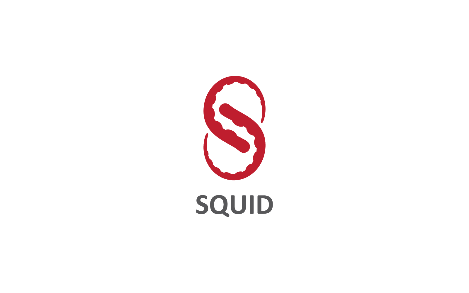 Squid fish illustration logo icon vector design