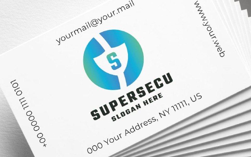 Super Secure Letter S Logo Logo Template