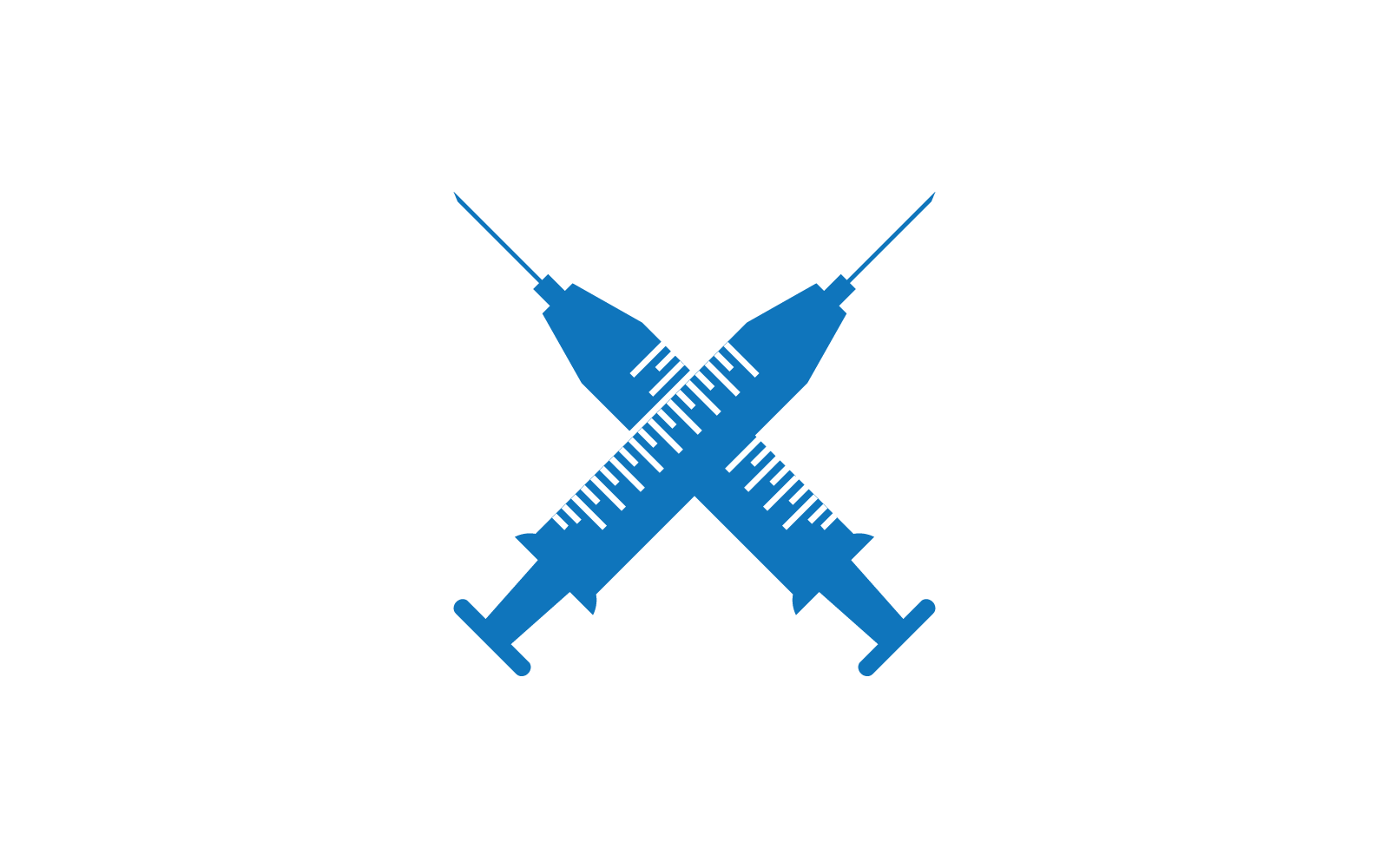 Szczepionka covid 19 ikona logo wektor Płaska konstrukcja