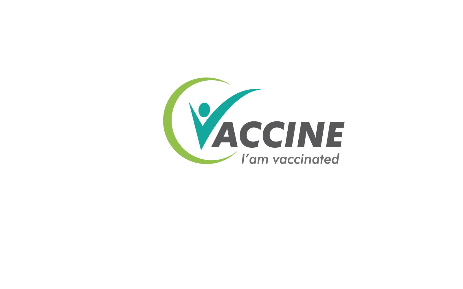 Vaccine covid 19 logo vector illustration template