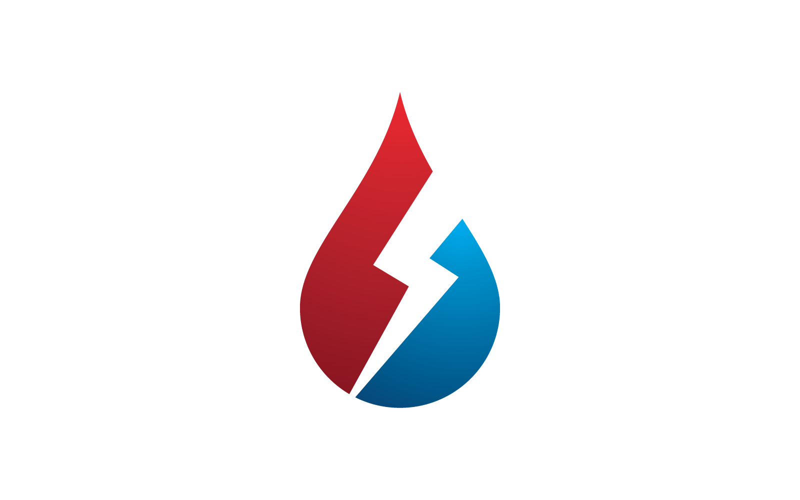 Vector de logotipo de llama de fuego, concepto de vector de icono de logotipo de petróleo, gas y energía