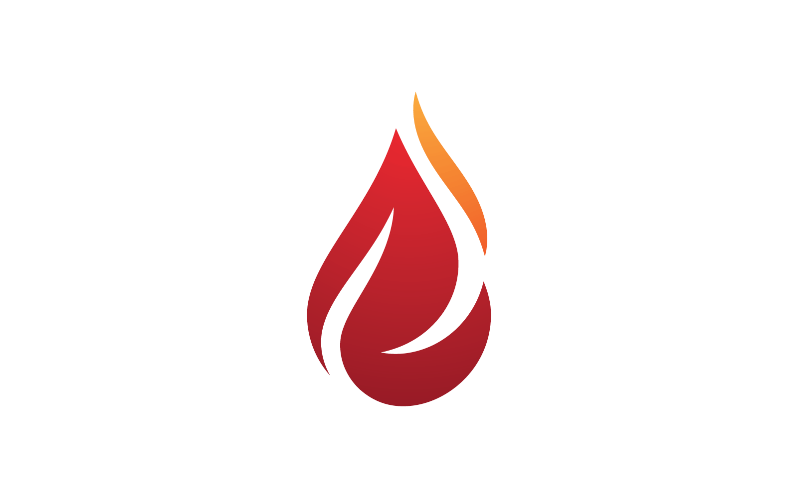 Vector de logotipo de llama de fuego, concepto de vector de logotipo de petróleo, gas y energía