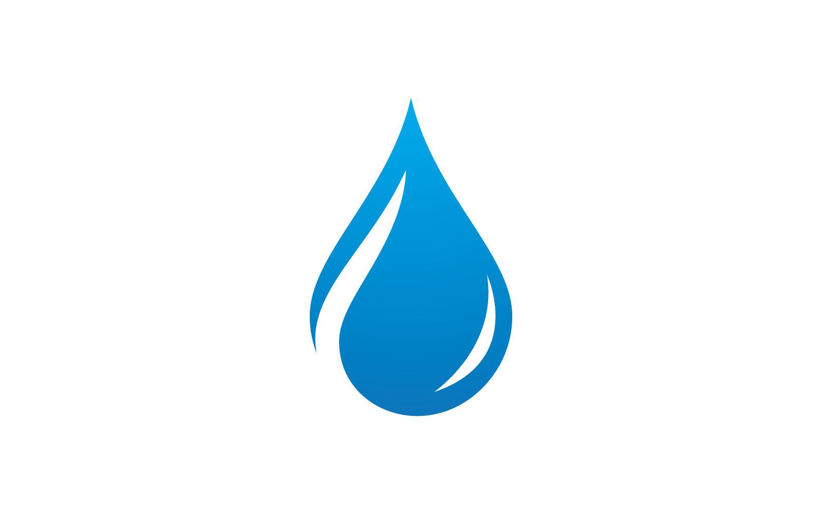 Water drop illustration vector design template