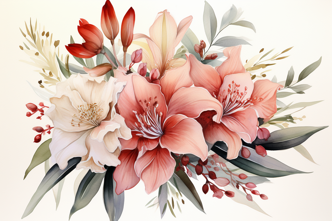 Kit Graphique #383882 Watercolor Floral Divers Modles Web - Logo template Preview