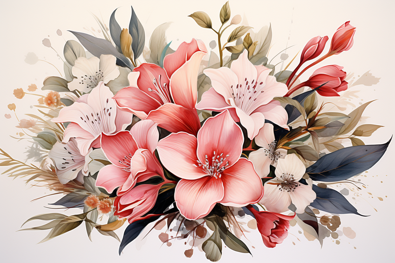 Kit Graphique #383883 Watercolor Floral Divers Modles Web - Logo template Preview
