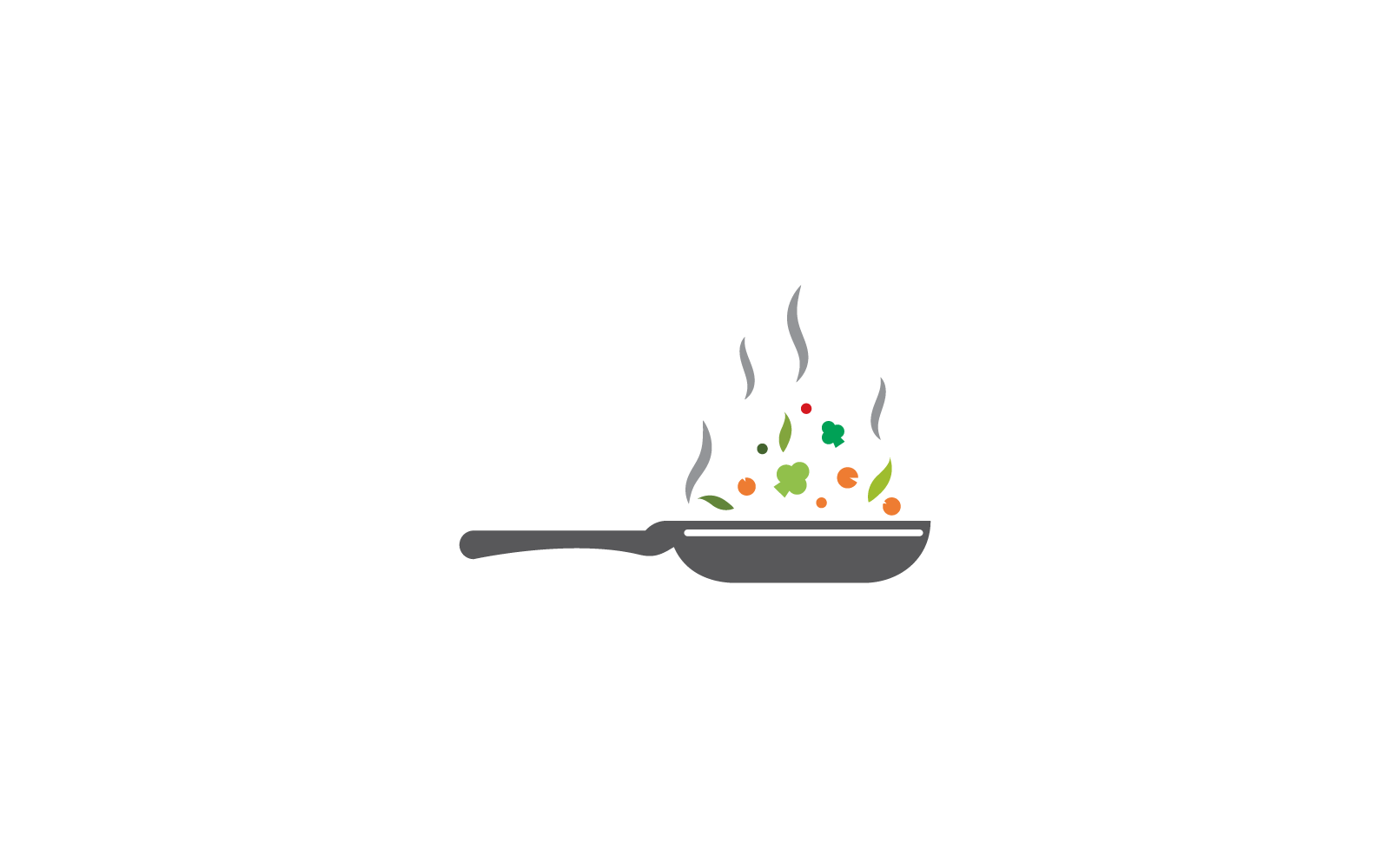 Cooking pan restaurant logo vector design