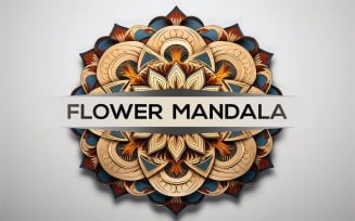 Sign mandala design | mandala identity design | 3d mandala