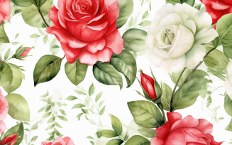 Watercolor Flowers Bouquets, illustration background 58