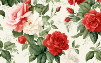 Watercolor Flowers Bouquets, illustration background 59