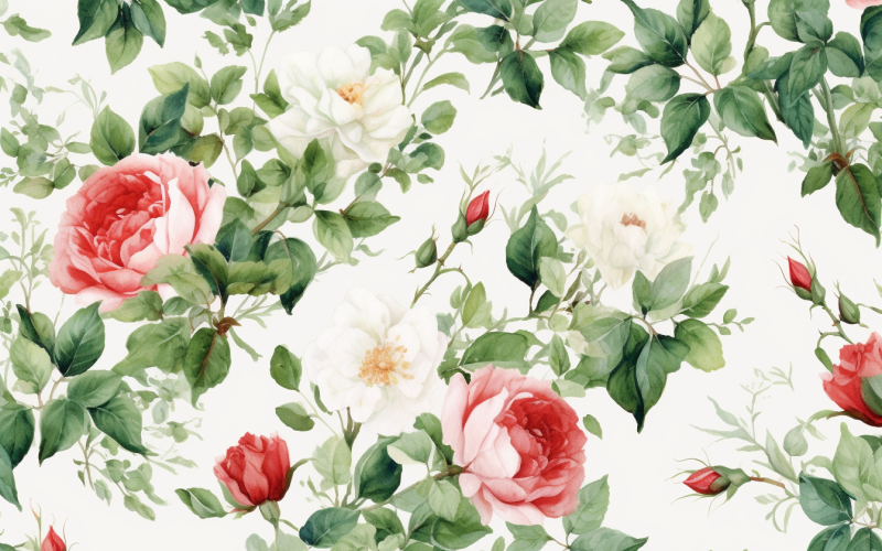 Watercolor Flowers Bouquets, illustration background 61 Illustration
