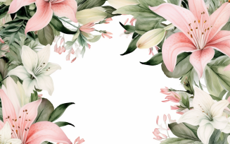 Watercolor Flowers Bouquets, illustration background 62