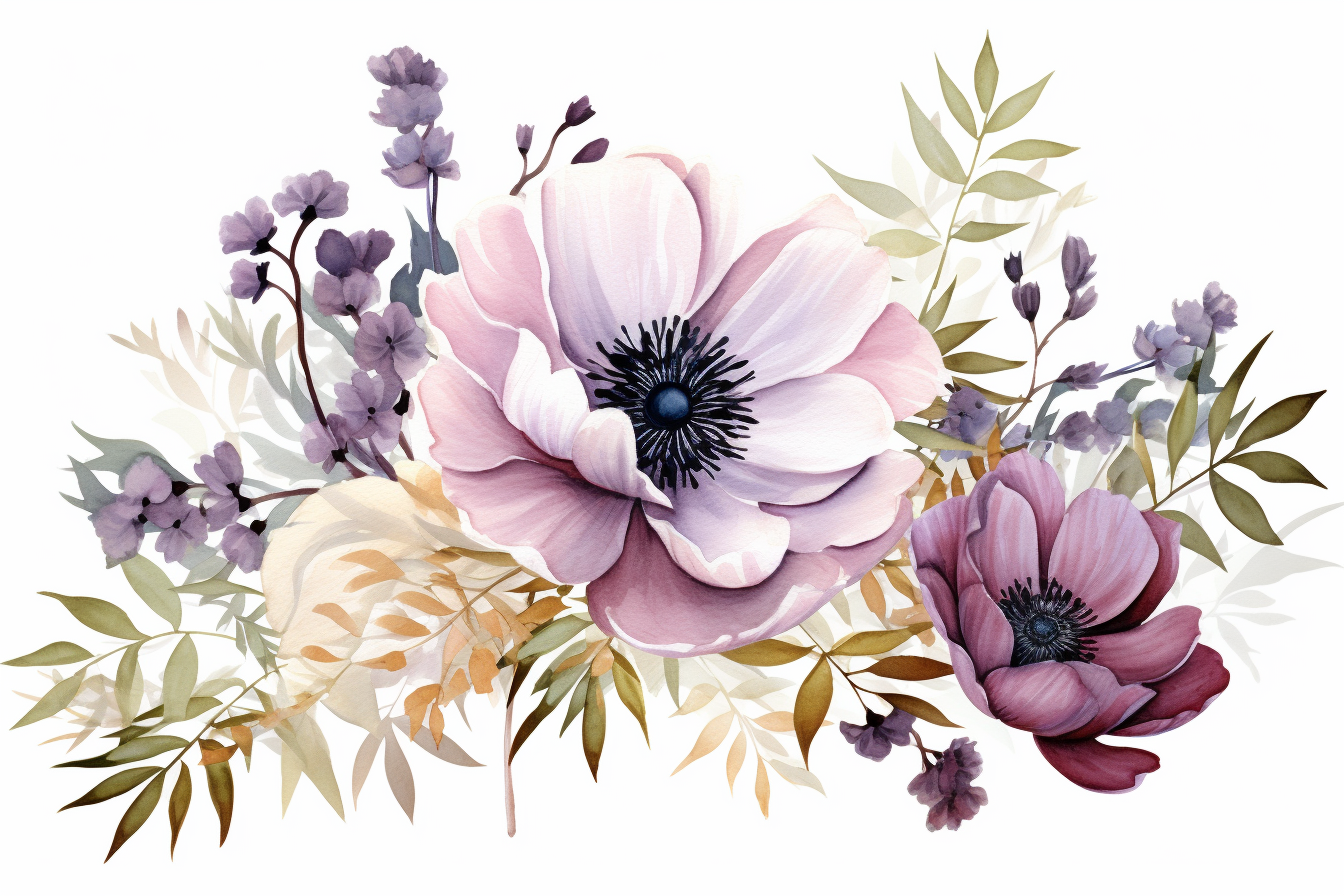 Kit Graphique #383906 Watercolor Floral Divers Modles Web - Logo template Preview