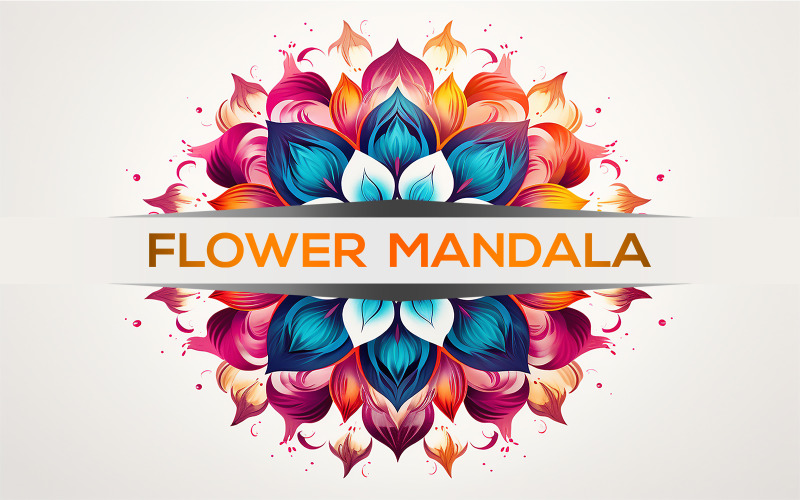 Floral mandala | floral mandala design | floral flower | colorful flower art Illustration