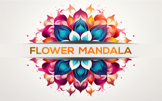 Floral mandala | floral mandala design | floral flower | colorful flower art