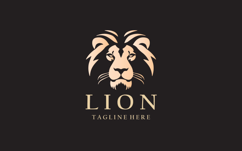 Lion Head Logo Design Template V3 Logo Template