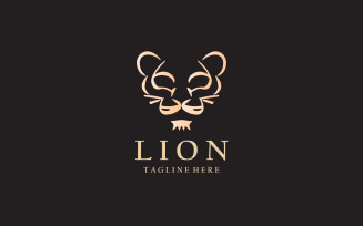 Lion Head Logo Design Template V5
