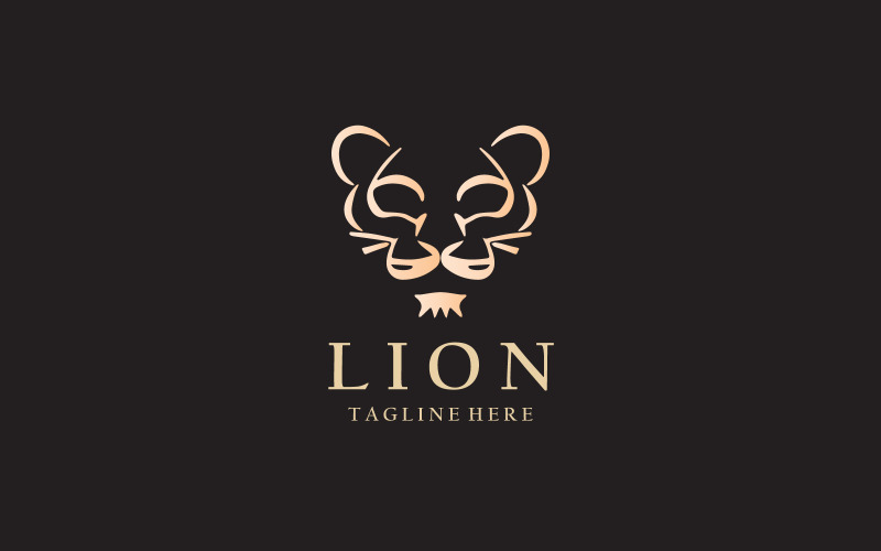 Lion Head Logo Design Template V5 Logo Template