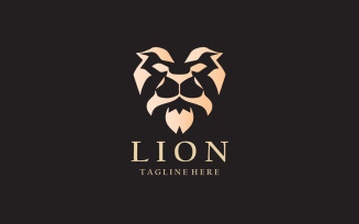 Lion Head Logo Design Template V7