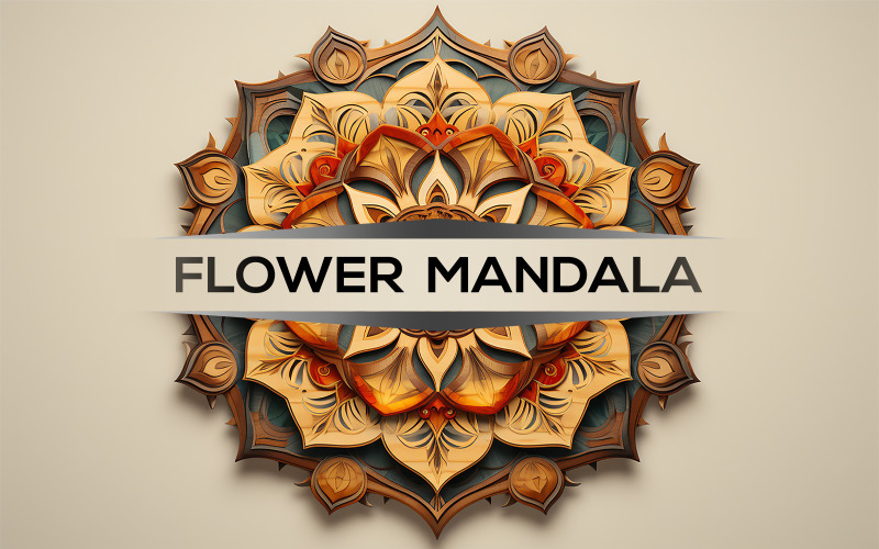 Sign mandala design | mandala identity design | colorful mandala Illustration