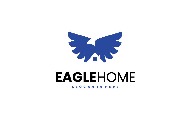 Simple Eagle Home Logo Templete Logo Template