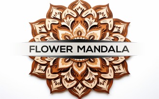 Wooden mandala design | flower mandala | 3d wooden mandala