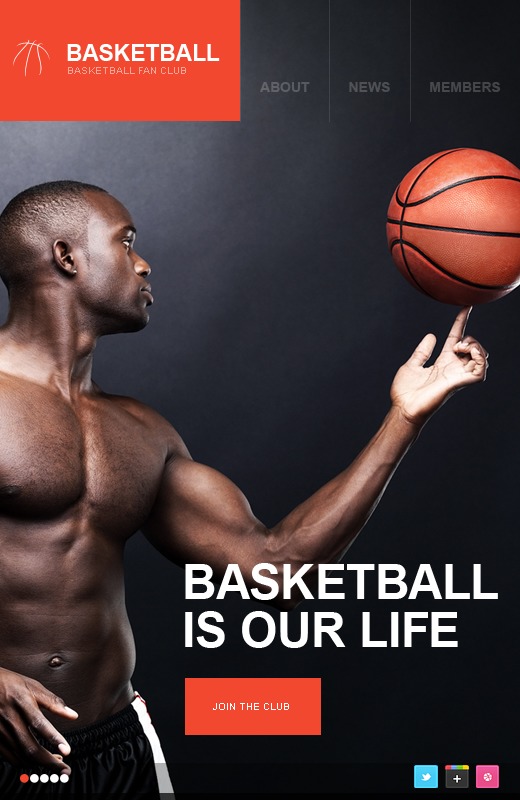 Basketball Facebook Template 38464