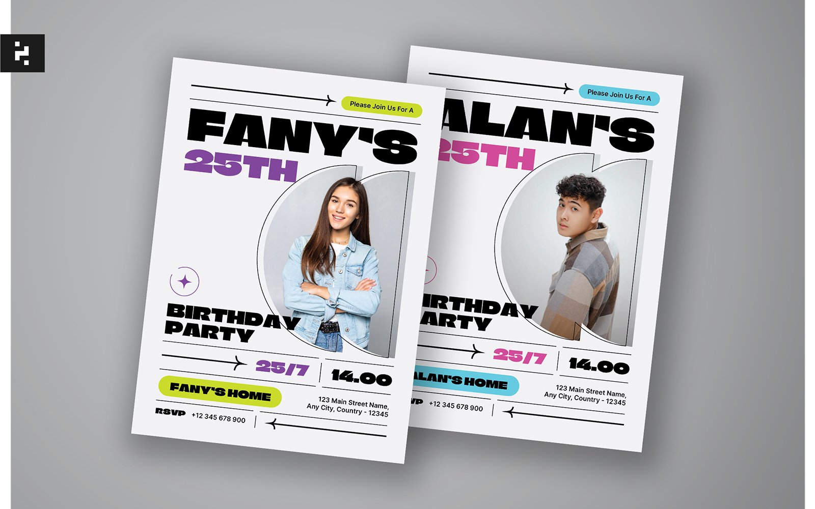 Template #384099 Adult Birthday Webdesign Template - Logo template Preview